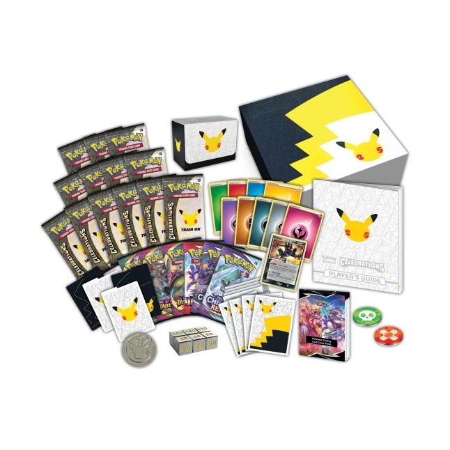 Picture of contents in Pokemon Celebrations Pokemon Center Elite Trainer Box