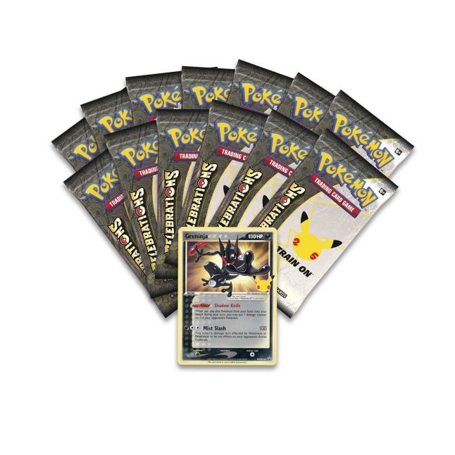 Picture of expansion packs in Pokemon Celebrations Pokemon Center Elite Trainer Box