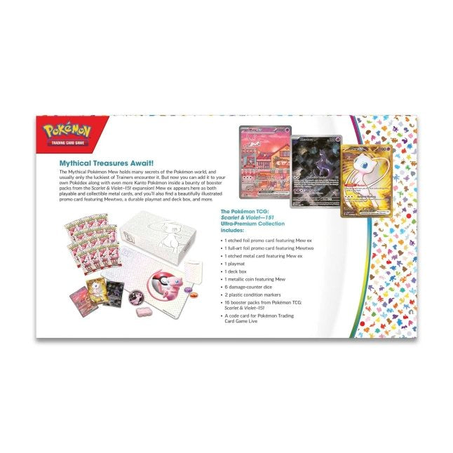 Picture of back of Pokemon Scarlet & Violet 151 Ultra Premium Collection