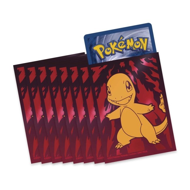 Picture of card sleeves in Pokemon Scarlet & Violet Obsidian Flames Pokemon Center Elite Trainer Box