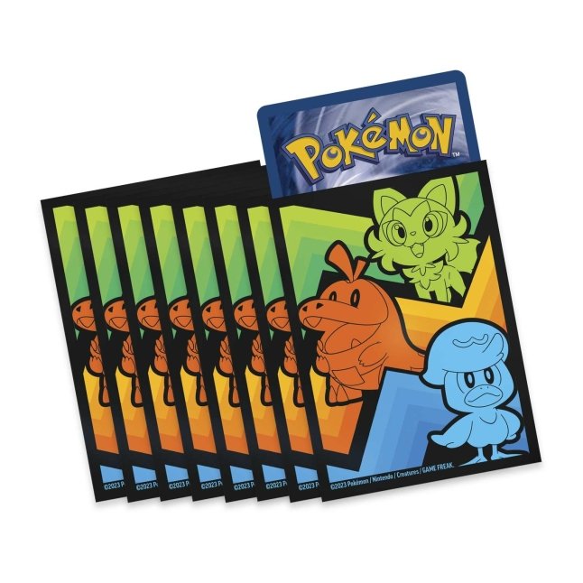 Picture of card sleeves in Pokemon Scarlet & Violet Paldea Evolved Pokemon Center Elite Trainer Box