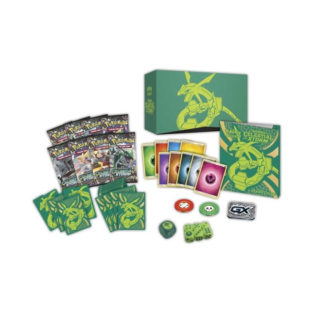 Picture of contents in Pokemon Sun & Moon Celestial Storm Elite Trainer Box