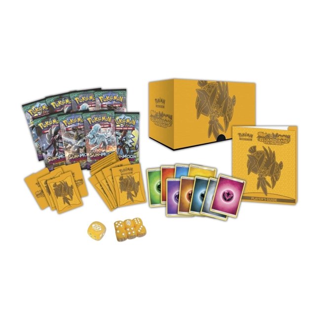 Picture of contents in Pokemon Sun & Moon Guardians Rising Elite Trainer Box