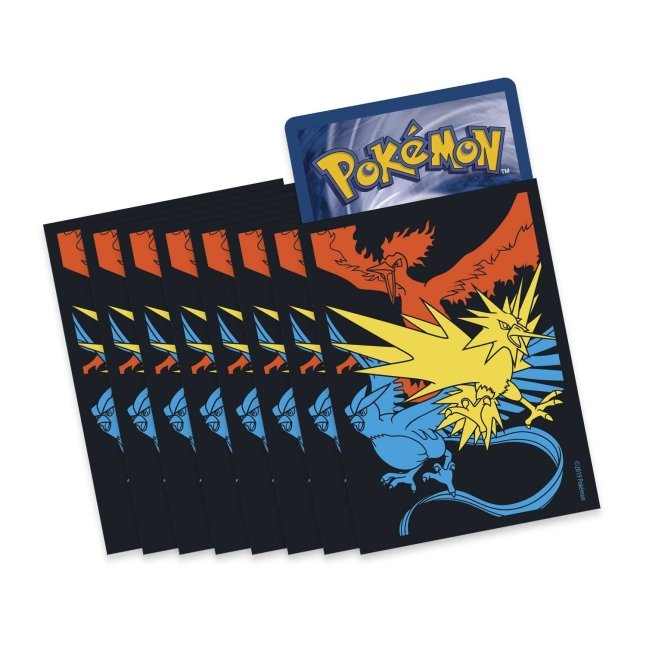 Picture of card sleeves in Pokemon Sun & Moon Hidden Fates Elite Trainer Box