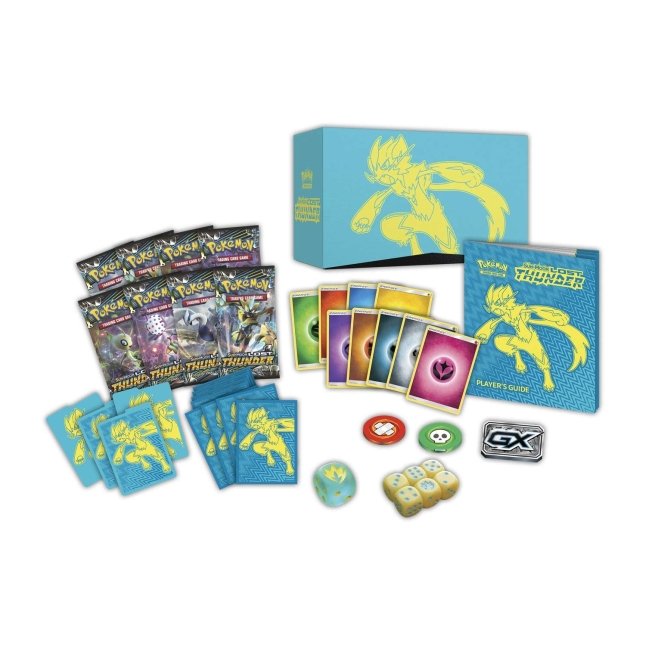 Picture of contents in Pokemon Sun & Moon Lost Thunder Elite Trainer Box