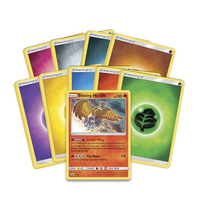 Picture of energy cards in Pokemon Sun & Moon Shining Legends Elite Trainer Box
