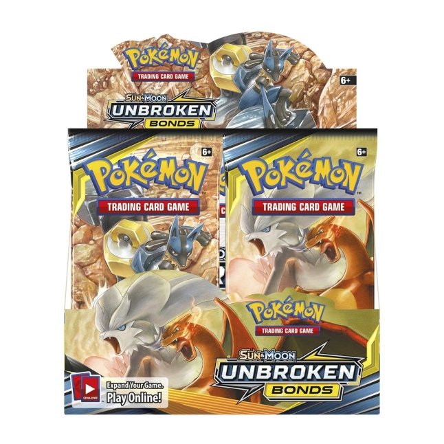 Picture of front of Pokemon Sun & Moon Unbroken Bonds Booster Box