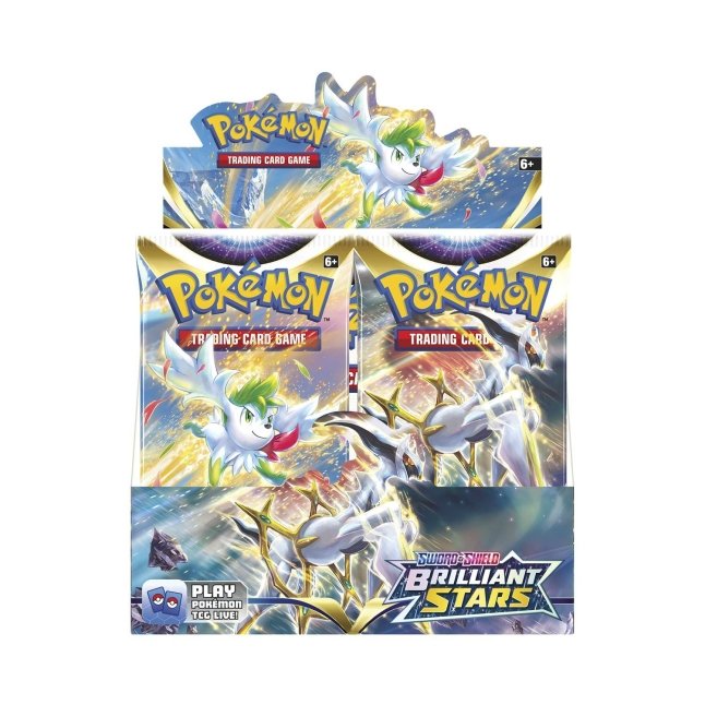 Picture of front of Pokemon Sword & Shield Brilliant Stars Booster Box