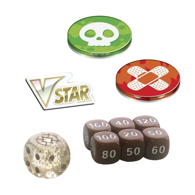 Picture of dice in Pokemon Sword & Shield Brilliant Stars Pokemon Center Elite Trainer Box