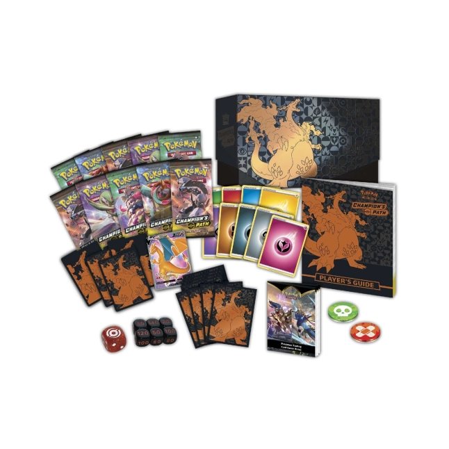 Picture of contents in Pokemon Sword & Shield Champion's Path Elite Trainer Box
