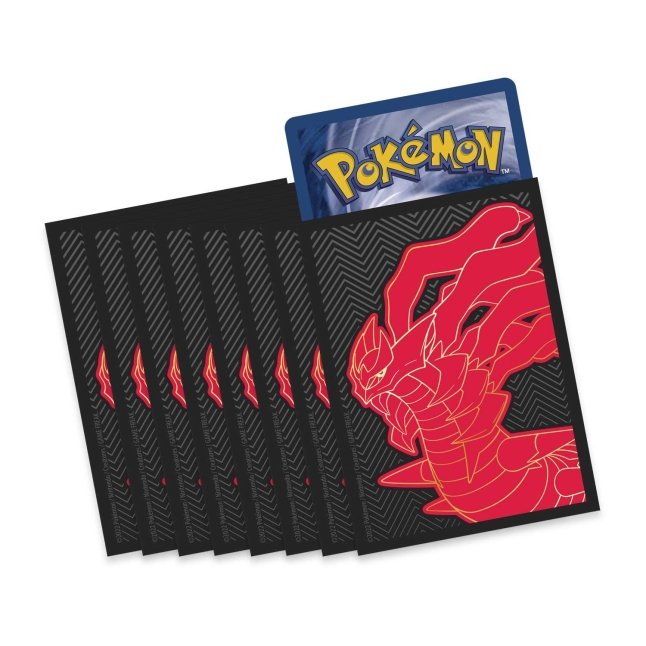 Picture of card sleeves in Pokemon Sword & Shield Lost Origin Pokemon Center Elite Trainer Box