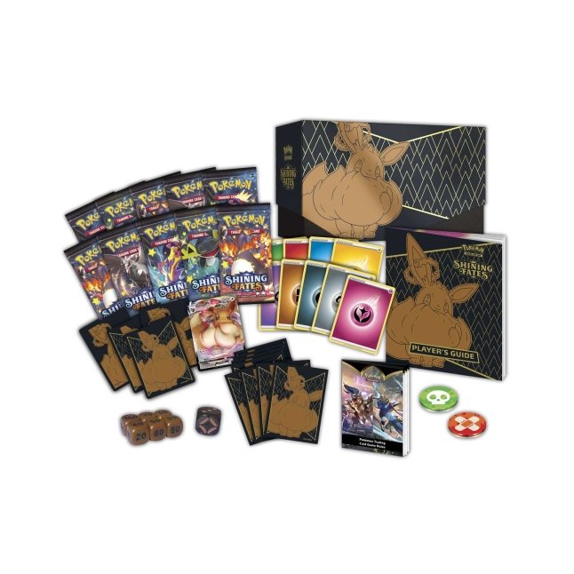 Picture of contents in Pokemon Sword & Shield Shining Fates Elite Trainer Box