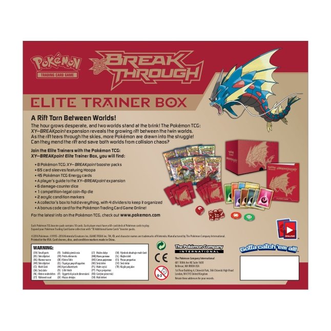 Picture of back of Pokemon XY Breakpoint Elite Trainer Box