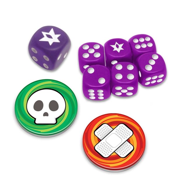 Picture of dice in Pokemon XY Fates Collide Elite Trainer Box