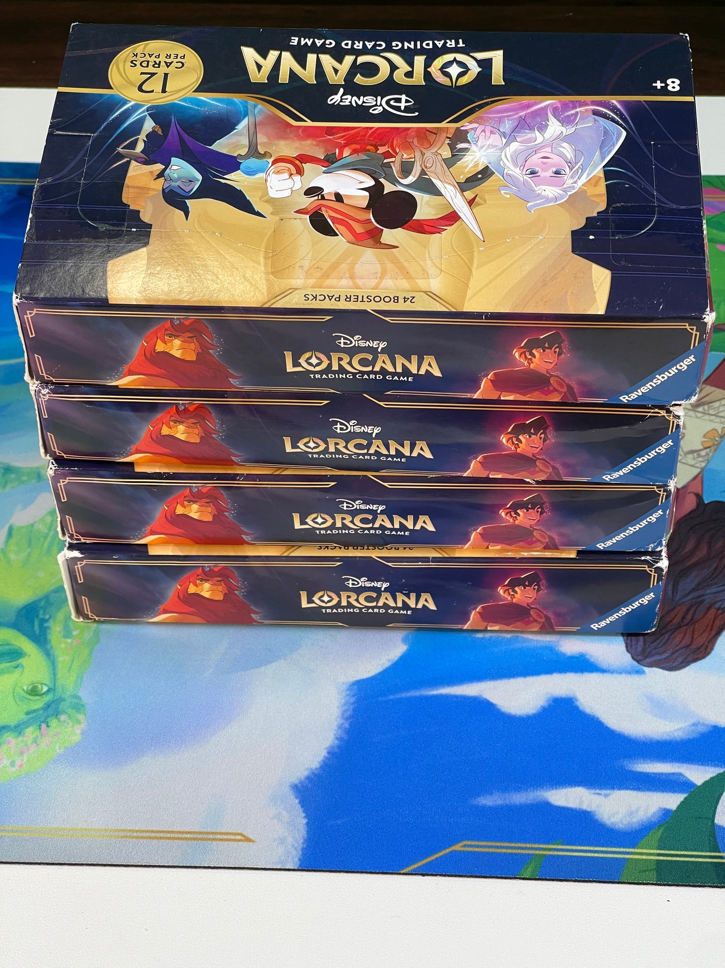 Disney Lorcana: The First Chapter Booster Box Lot of 4 New Sealed Boxes