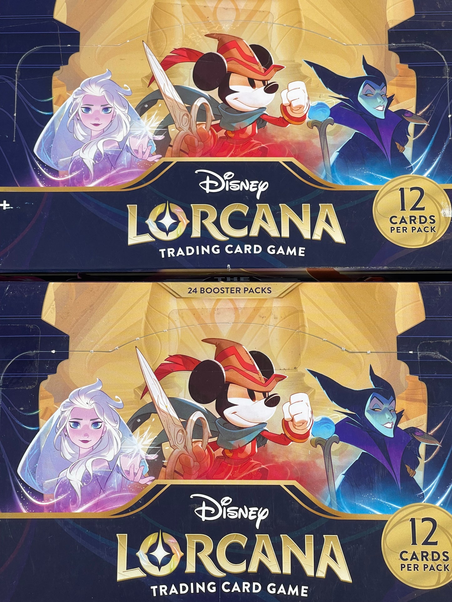 Disney Lorcana: The First Chapter Booster Box Lot of 4 New Sealed Boxes