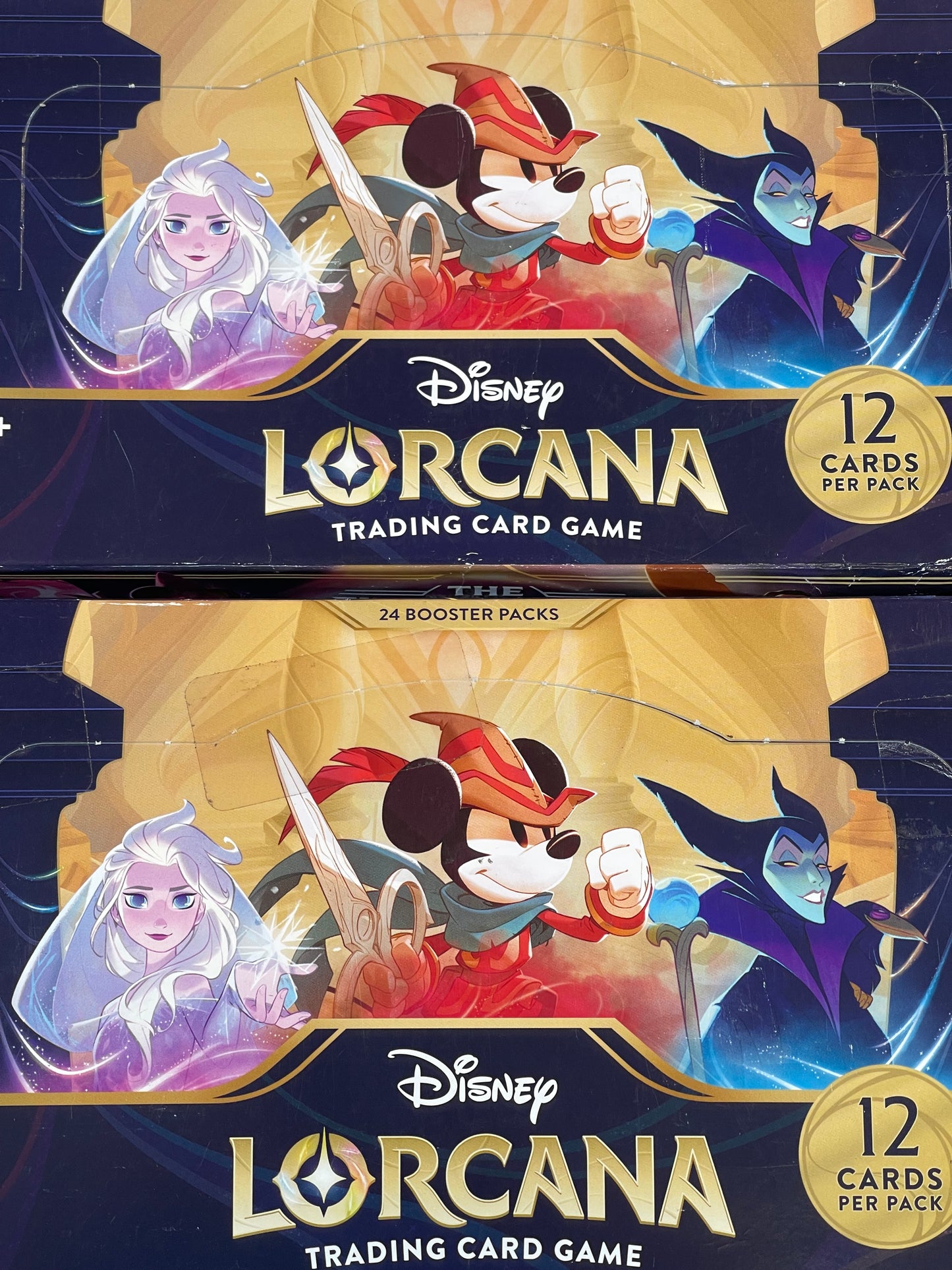 Disney Lorcana: The First Chapter Booster Box Lot of 4 New Sealed Boxes