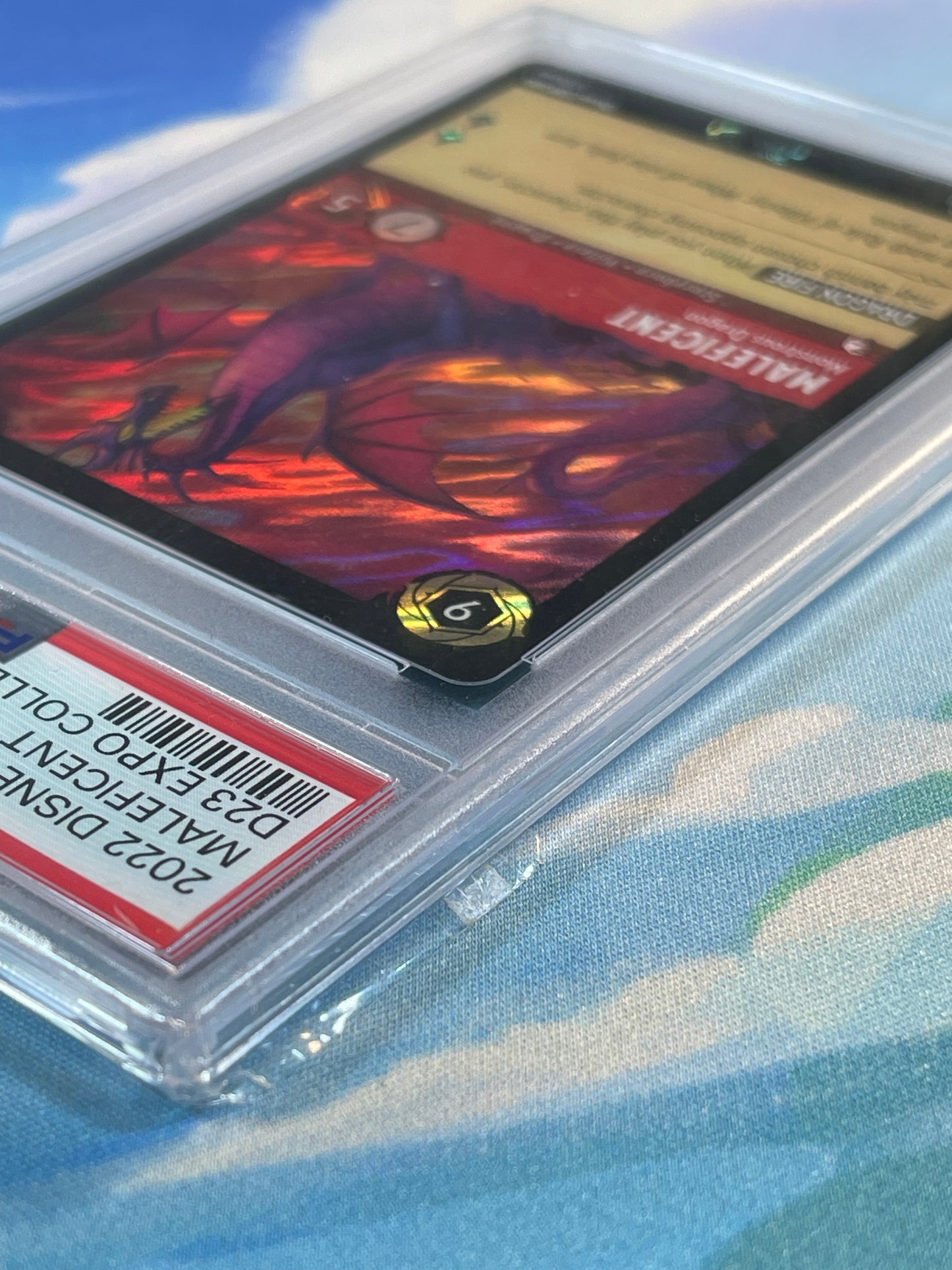 2022 Disney Lorcana #5 D23 Expo: Maleficent - Monstrous Dragon 5/P1 EN1 - 1st Edition - PSA 10