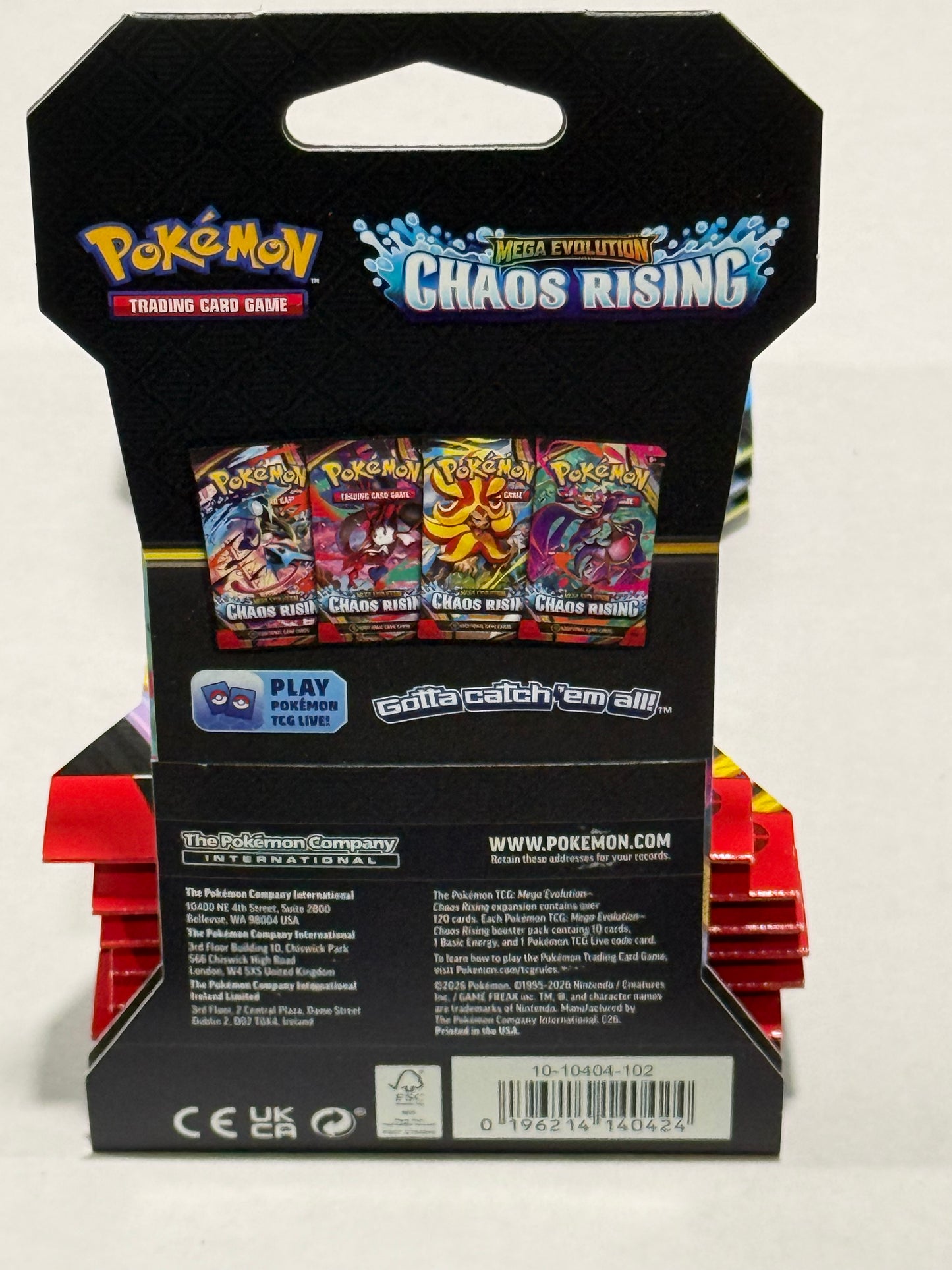 Pokemon Chaos Rising Sleeved Booster Pack