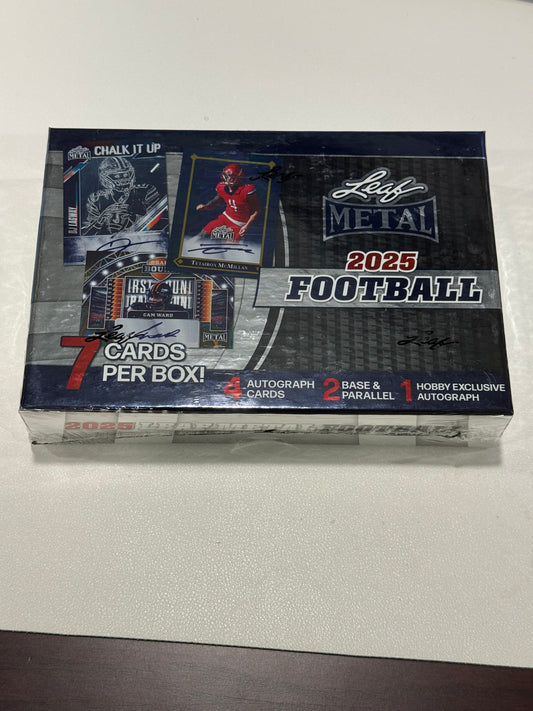 2025 Leaf Metal Football Hobby Box