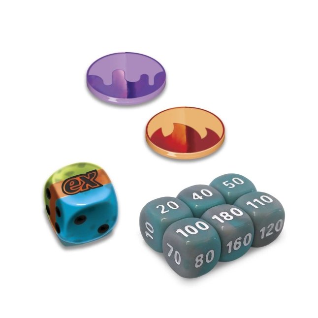 Picture of dice in Pokemon Scarlet & Violet Paldea Evolved Pokemon Center Elite Trainer Box