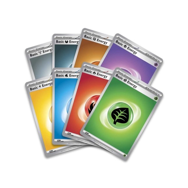 Picture of energy cards in Pokemon Scarlet & Violet Paldea Evolved Pokemon Center Elite Trainer Box
