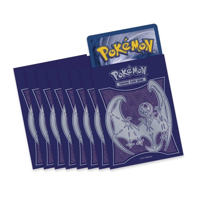 Picture of card sleeves in Pokemon Sun & Moon Elite Trainer Box [Lunala]
