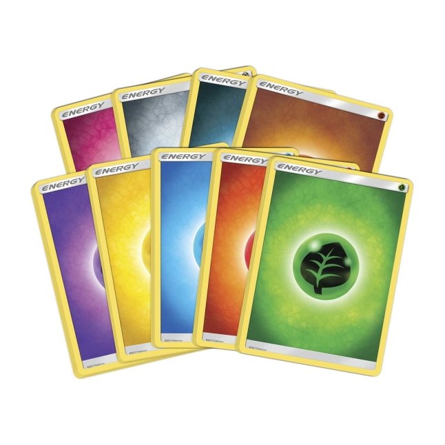 Picture of energy cards in Pokemon Sun & Moon Ultra Prism Elite Trainer Box [Dawn Wings Necrozma]