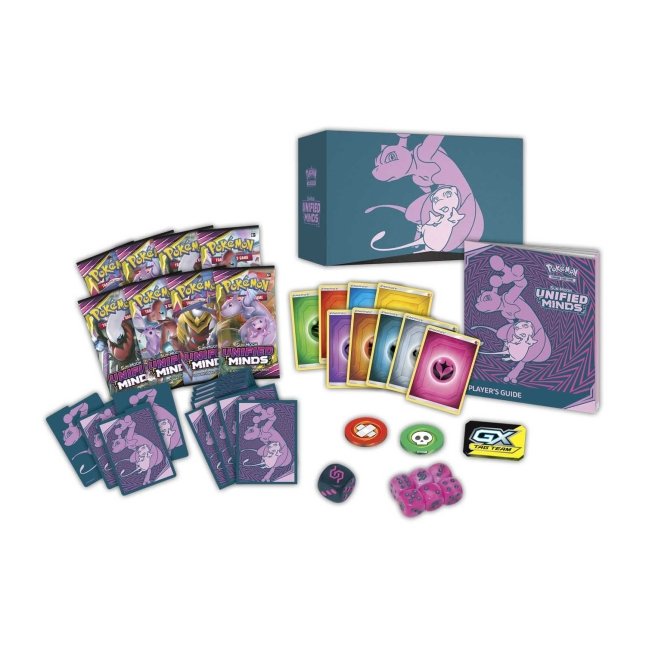 Picture of contents in Pokemon Sun & Moon Unified Minds Elite Trainer Box