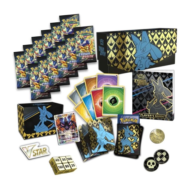 Picture of contents in Pokemon Sword & Shield Crown Zenith Pokemon Center Elite Trainer Box