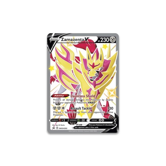 Picture of insert card in Pokemon Sword & Shield Crown Zenith Premium Figure Collection [Shiny Zamazenta]