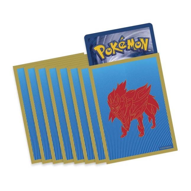 Picture of card sleeves in Pokemon Sword & Shield Elite Trainer Box [Zamazenta]
