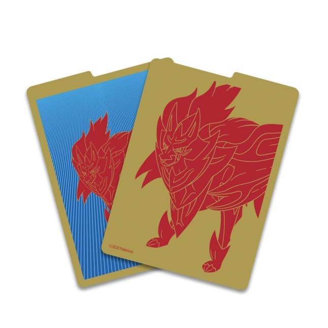 Picture of dividers in Pokemon Sword & Shield Elite Trainer Box [Zamazenta]