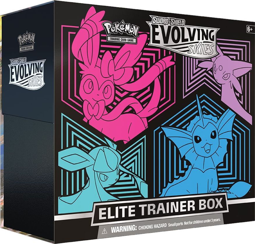 Picture of Pokemon Sword & Shield Evolving Skies Elite Trainer Box [Glaceon/Vaporeon/Sylveon/Espeon]