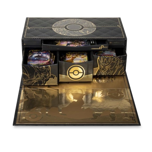 Picture of storage box front in Pokemon Sword & Shield Ultra Premium Collection [Zacian & Zamazenta]