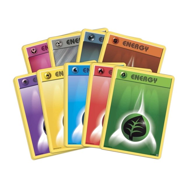 Picture of energy cards in Pokemon XY Evolutions Elite Trainer Box [Charizard]
