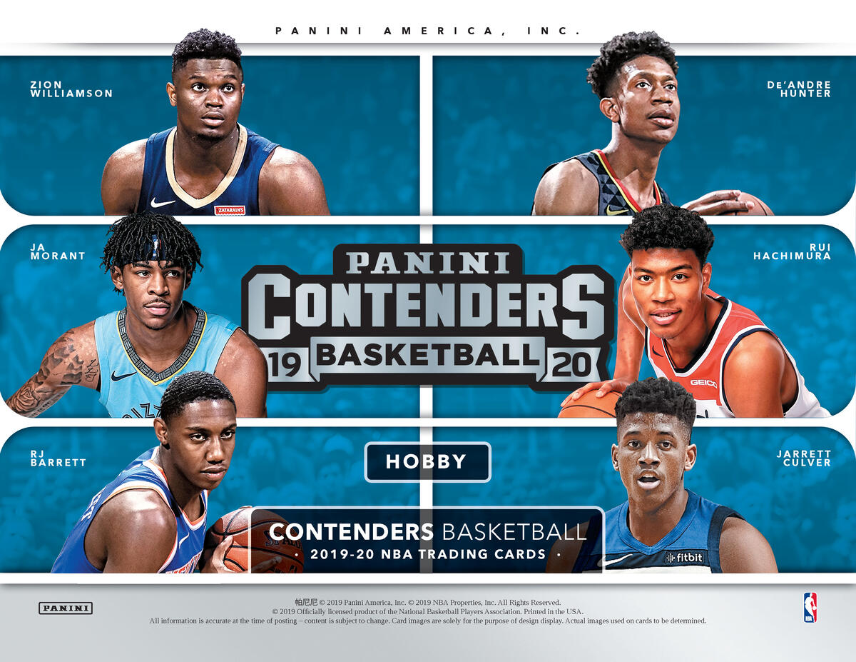 Picture of key players in 2019/20 Panini Contenders 1st Off The Line (FOTL) Basketball Hobby Box