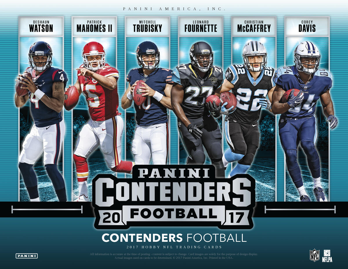 Picture of key players in 2017 Panini Contenders Football Hobby Box