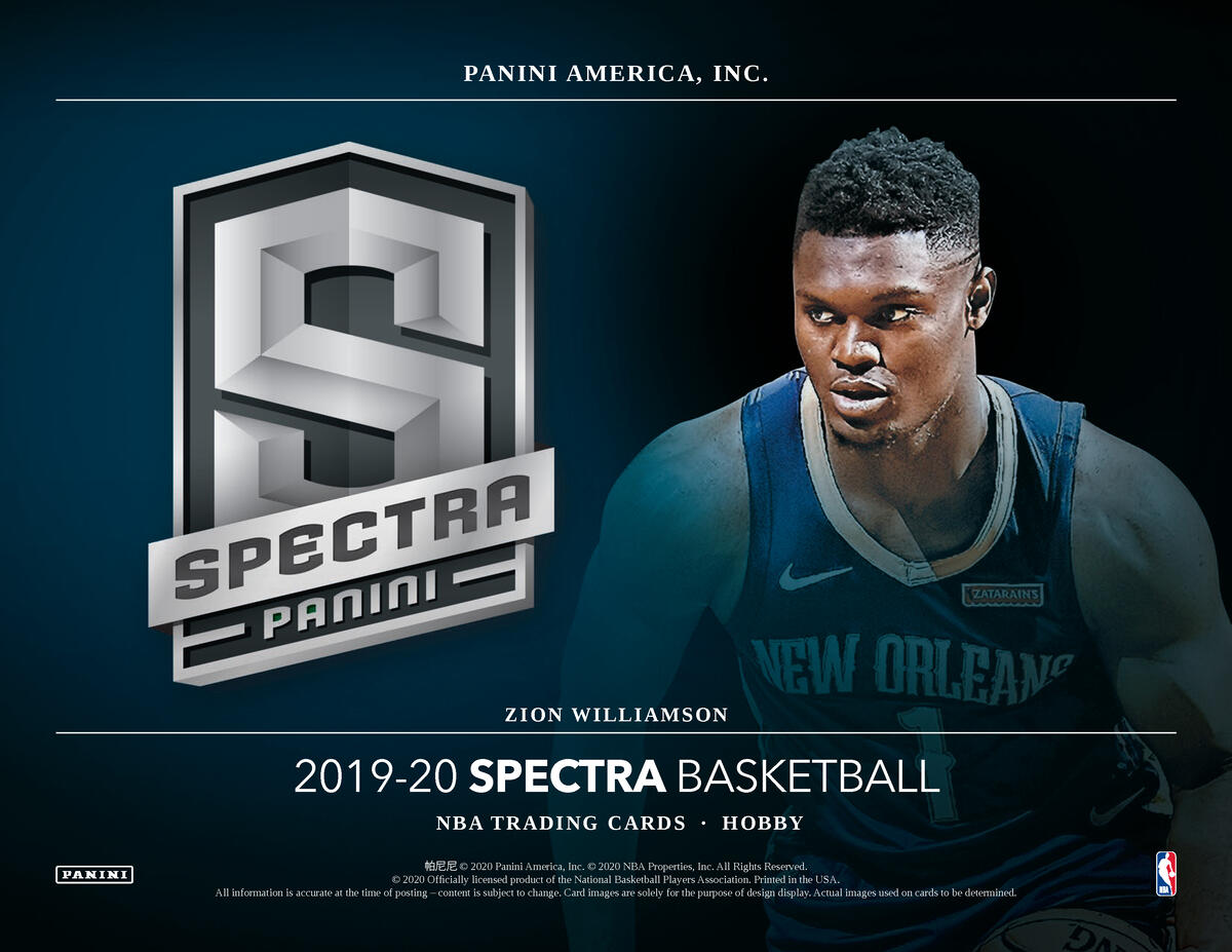 Picture of key players in 2019/20 Panini Spectra 1st Off The Line (FOTL) Basketball Hobby Box