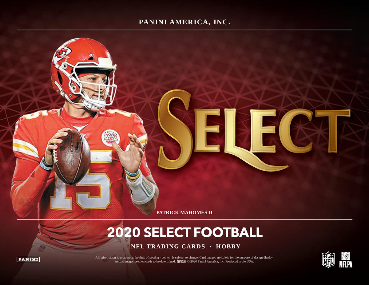 Picture of key players in 2020 Panini Select Football Hobby Box